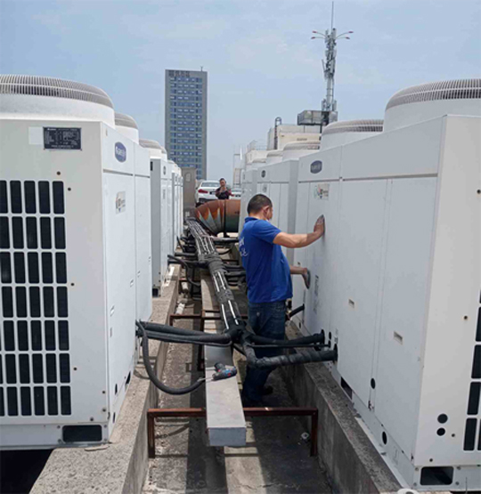 右江中央空调制热和不制冷系统维修方法